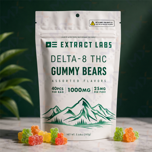 Custom Mylar Delta 8 Gummies - view 3